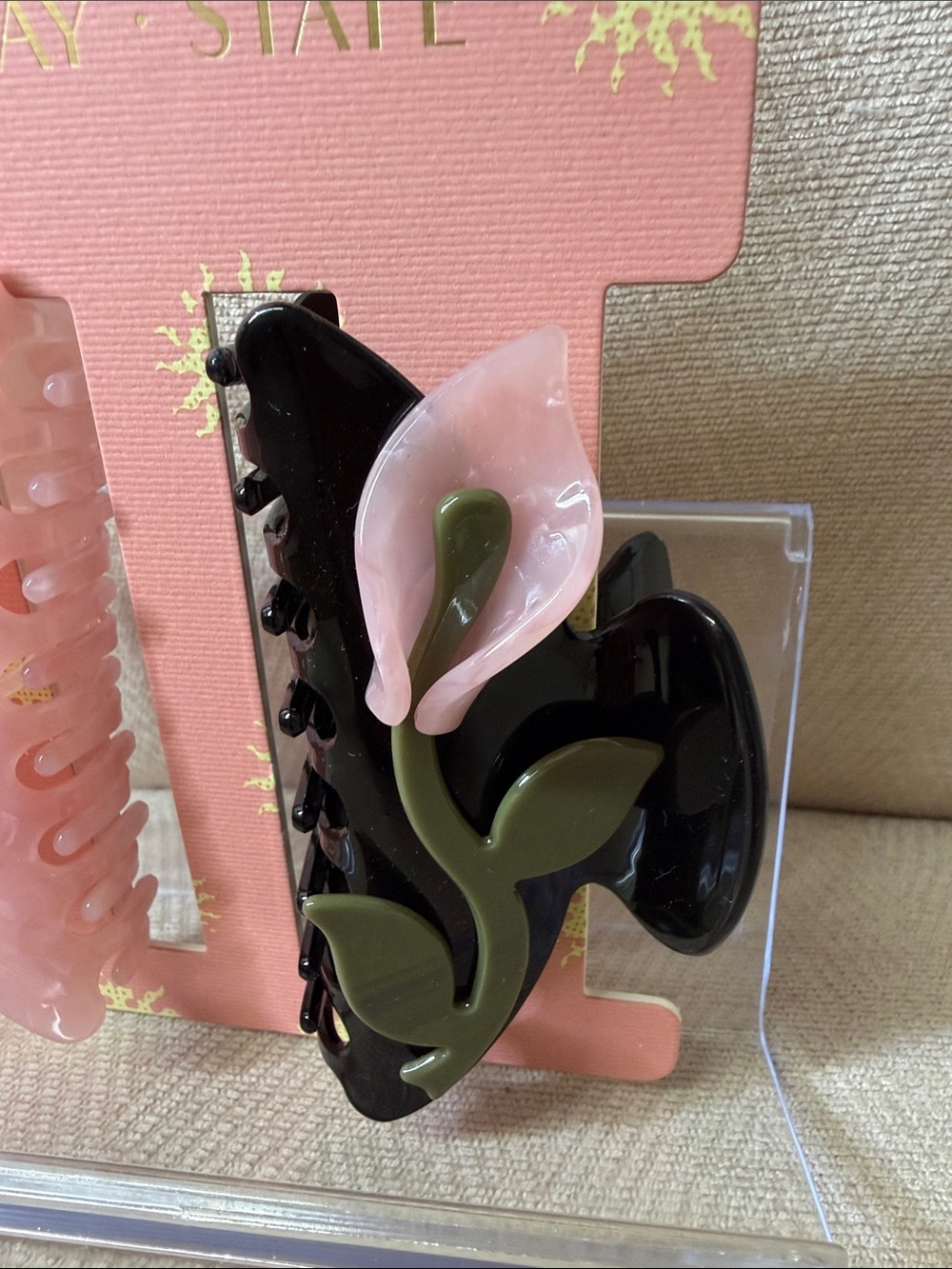 Sunday State Pink & Cream Decorative Hair Claw Clip Set - Picture 4 of 8